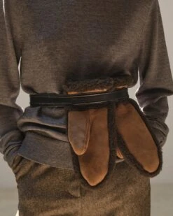 Moufles En Agneau Mérinos Bouclé