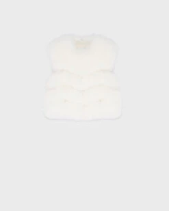 Gilet Court En Fourrure De Renard -yves salomon boutique 20WYG34450RDXXA1006 9