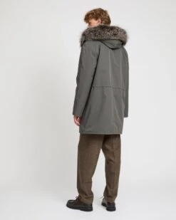 Parka Iconique En Coton Mélangé Avec Fourrure De Renard Et Lapin -yves salomon boutique 21WHM01890F52XB3136 3 c1dd8650 9e32 4e0a 86b3 756764048f92