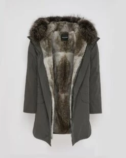 Parka Iconique En Coton Mélangé Avec Fourrure De Renard Et Lapin -yves salomon boutique 21WHM01890F52XB3136 11 2f17142f 8493 4173 b763 4fc87b795e3d