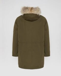 Parka Iconique Longue En Coton Technique Avec Fourrure De Coyote Et Lapin -yves salomon boutique 21WHM01890F71XB3218 10