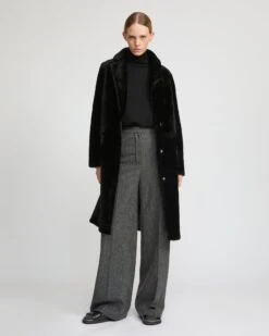 Manteau Réversible En Peau Lainée D'agneau Mérinos 12 Manteau Réversible En Peau Lainée D'agneau Mérinos -yves salomon boutique 21WYM60504MESIC99 3 b33d7795 be16 4317 b547 d34dcbc67675