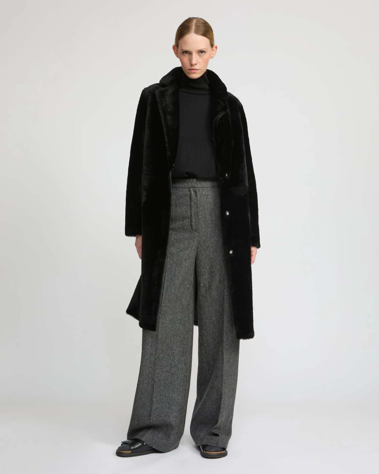 Manteau Réversible En Peau Lainée D'agneau Mérinos 5 Manteau Réversible En Peau Lainée D'agneau Mérinos – Image 3