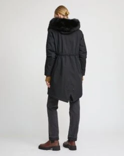 Parka Iconique Longue En Coton Mélangé Imperméable Avec Fourrure De Renard Et Lapin -yves salomon boutique 22WFM01385F52XC99 4 9203bd46 845d 4475 87e2 36af1d198032