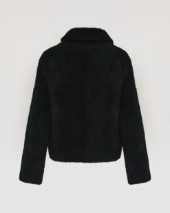 Veste Courte Boutonnée En Agneau Mérinos -yves salomon boutique 22WYV64355MRMXA7052 10