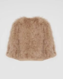 Veste Courte En Plumes -yves salomon boutique 23WAV15454PLUXA2247 10