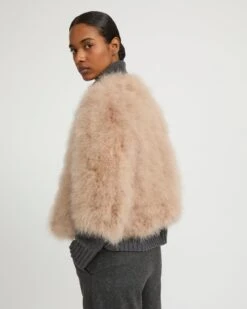 Veste Courte En Plumes -yves salomon boutique 23WAV15454PLUXA2247 3