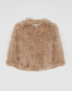 Veste Courte En Plumes -yves salomon boutique 23WAV15454PLUXA2247 9