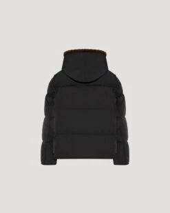 Doudoune "A" Line Iconique Avec Plastron Et Fourrure De Vison -yves salomon boutique 23WFV06655A22XB1163 10