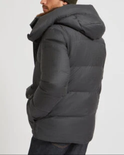 Doudoune Courte à Capuche En Tissu Imperméable Loro Piana Avec Col En Fourrure De Vison -yves salomon boutique 23WUV01670LSVLB2886 3