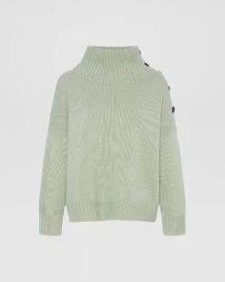 Pull Oversize En Maille Lainage Cachemire -yves salomon boutique 23WYH50158MA6WA8210 30096952 V1