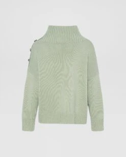 Pull Oversize En Maille Lainage Cachemire -yves salomon boutique 23WYH50158MA6WA8210 30096952 V2