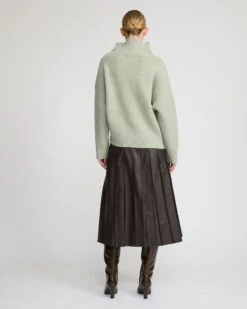 Pull Oversize En Maille Lainage Cachemire -yves salomon boutique 23WYH50158MA6WA8210 4