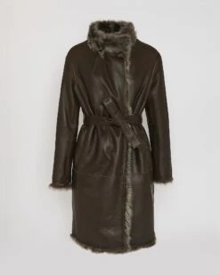 Manteau Réversible En Agneau De Toscane 17 Manteau Réversible En Agneau De Toscane -yves salomon boutique 23WYM60695TOSXA9112 11