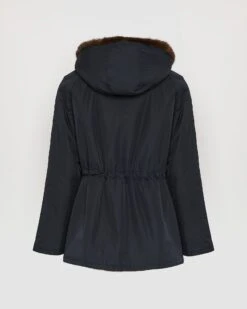 Parka Courte En Tissu Technique Réversible Déperlant Avec Fourrure De Vison -yves salomon boutique 23WYV06470VIRVA7029 10