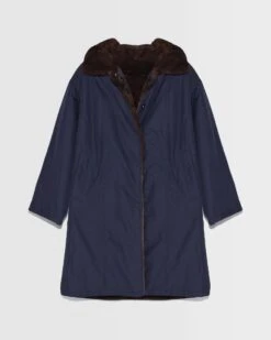 Parka En Tissu Technique Réversible Et Fourrure De Vison