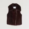 Gilet Perfecto Sans Manches En Fourrure De Vison -yves salomon boutique 24DYG32956VFLXA6023 9