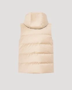 Gilet Doudoune En Tissu Imperméable Loro Piana Avec Col En Fourrure De Vison -yves salomon boutique 24EHG00768LSVEA2068 10