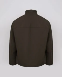 Veste Imperméable En Jersey Avec Détails En Cuir Et Capuche -yves salomon boutique 24EHV01966K42WA8187 27659583 2