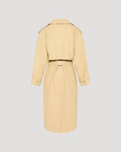 Trench Long Ceinturé En Cuir D'agneau -yves salomon boutique 24EYM21712APXXA2250 10