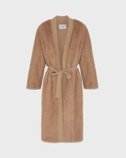 Gilet Long En Maille Et Fourrure De Vison -yves salomon boutique 24EYM30610MAMVA2048 9