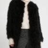 Veste Longue En Plumes -yves salomon boutique 24EYM31185PLUXC99 2