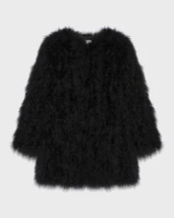 Veste Longue En Plumes -yves salomon boutique 24EYM31185PLUXC99 9