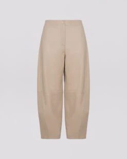 Pantalon En Cuir D'agneau -yves salomon boutique 24EYP201XXAPXXA2237 27658579