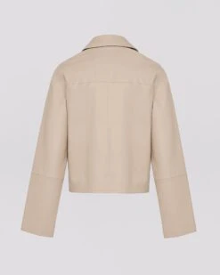 Veste Courte En Cuir D'agneau 15 Veste Courte En Cuir D'agneau -yves salomon boutique 24EYV22752APXXA2237 27658633 2