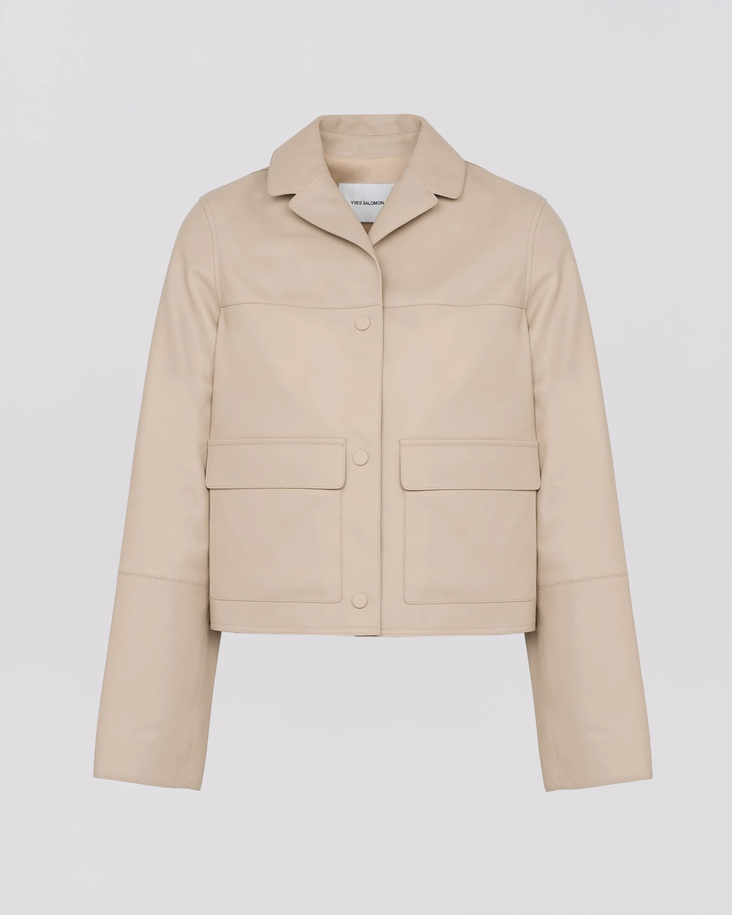 Veste Courte En Cuir D'agneau 8 Veste Courte En Cuir D'agneau – Image 6