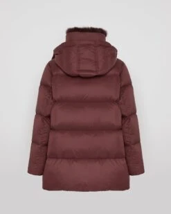 Doudoune "A" Line Iconique Avec Col En Fourrure De Renard -yves salomon boutique 24WFM01576DORDA6080 10