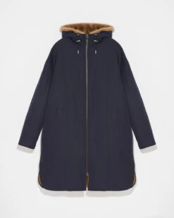 Parka Réversible En Fourrure De Vison Et Tissu Technique