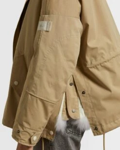 Parka Courte En Tissu Technique Déperlant Et Agneau -yves salomon boutique 24WFV01964S01XB2581 5 7a2b00ce 7995 409e 8d7c b7e1a99b0201