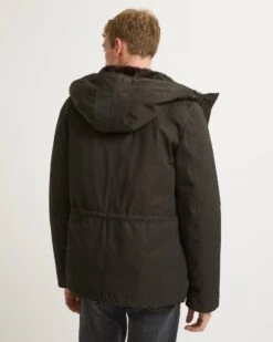 Parka Fittée En Gabardine Technique Imperméable Et Fourrure De Vison -yves salomon boutique 24WUV01375A34XB2677 5