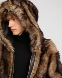 Hoodie Réversible En Peau Lainée D'agneau De Toscane -yves salomon boutique 24WUV60368TOFUB3232 3 2429b896 5cda 4e7c aee9 6b08fee0fabb