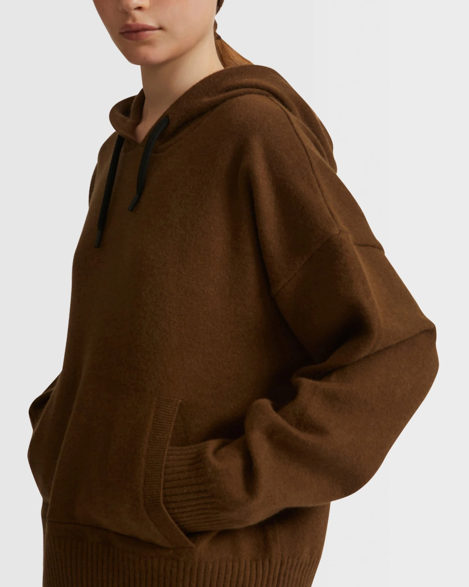 Hoodie à Capuche En Maille Lainage Angora 5 Hoodie à Capuche En Maille Lainage Angora – Image 3