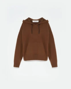 Hoodie à Capuche En Maille Lainage Angora 13 Hoodie à Capuche En Maille Lainage Angora -yves salomon boutique 24WYH51755MAXWA2201 9