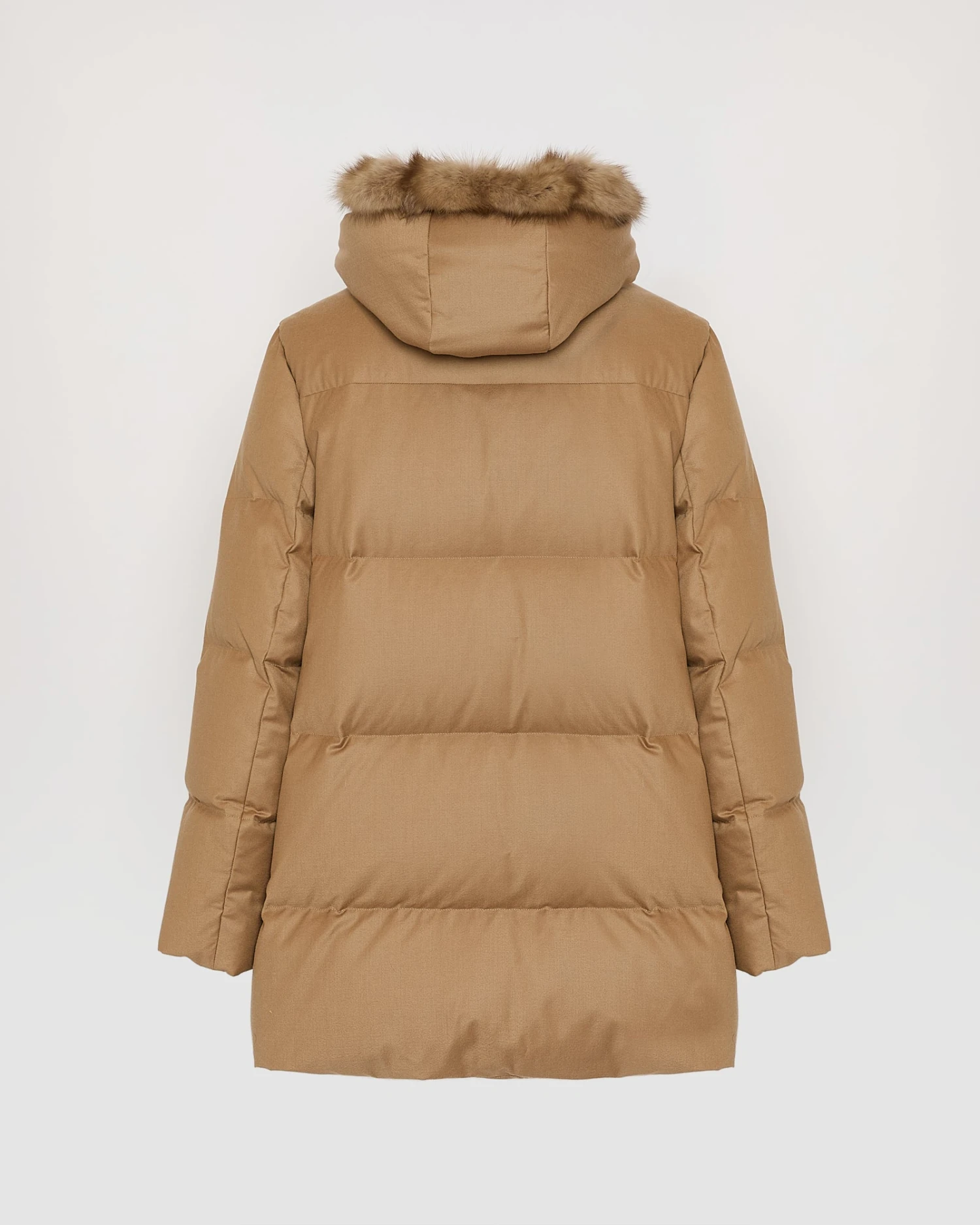 Doudoune En Flanelle Loro Piana Avec Plastron Amovible En Fourrure De Zibeline 7 Doudoune En Flanelle Loro Piana Avec Plastron Amovible En Fourrure De Zibeline – Image 5