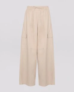 Pantalon Cargo En Cuir D’agneau -yves salomon boutique 24WYP201XXAPARA1051 27659584