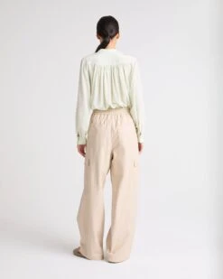 Pantalon Cargo En Cuir D’agneau -yves salomon boutique 24WYP201XXAPARA1051 3