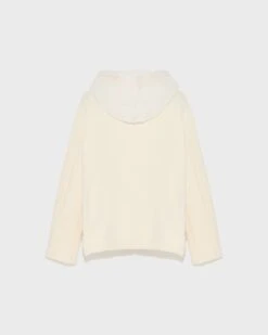 Veste à Capuche En Maille Et Fourrure De Vison -yves salomon boutique 24WYV51561MAXWC11 10