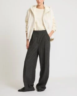 Veste à Capuche En Maille Et Fourrure De Vison -yves salomon boutique 24WYV51561MAXWC11 3 c140d52e 2b2c 4b45 a01b eaf8093b702b