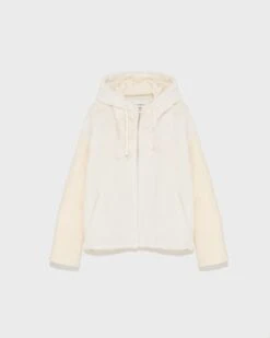 Veste à Capuche En Maille Et Fourrure De Vison -yves salomon boutique 24WYV51561MAXWC11 9