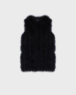 Gilet Long En Plumes 11 Gilet Long En Plumes -yves salomon boutique 24wag30480pluxc99 9