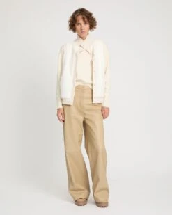 Gilet En Fourrure De Vison Et Maille Mérinos