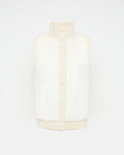 Gilet En Fourrure De Vison Et Maille Mérinos 10 Gilet En Fourrure De Vison Et Maille Mérinos -yves salomon boutique 25EYG00656MAMVC11 8