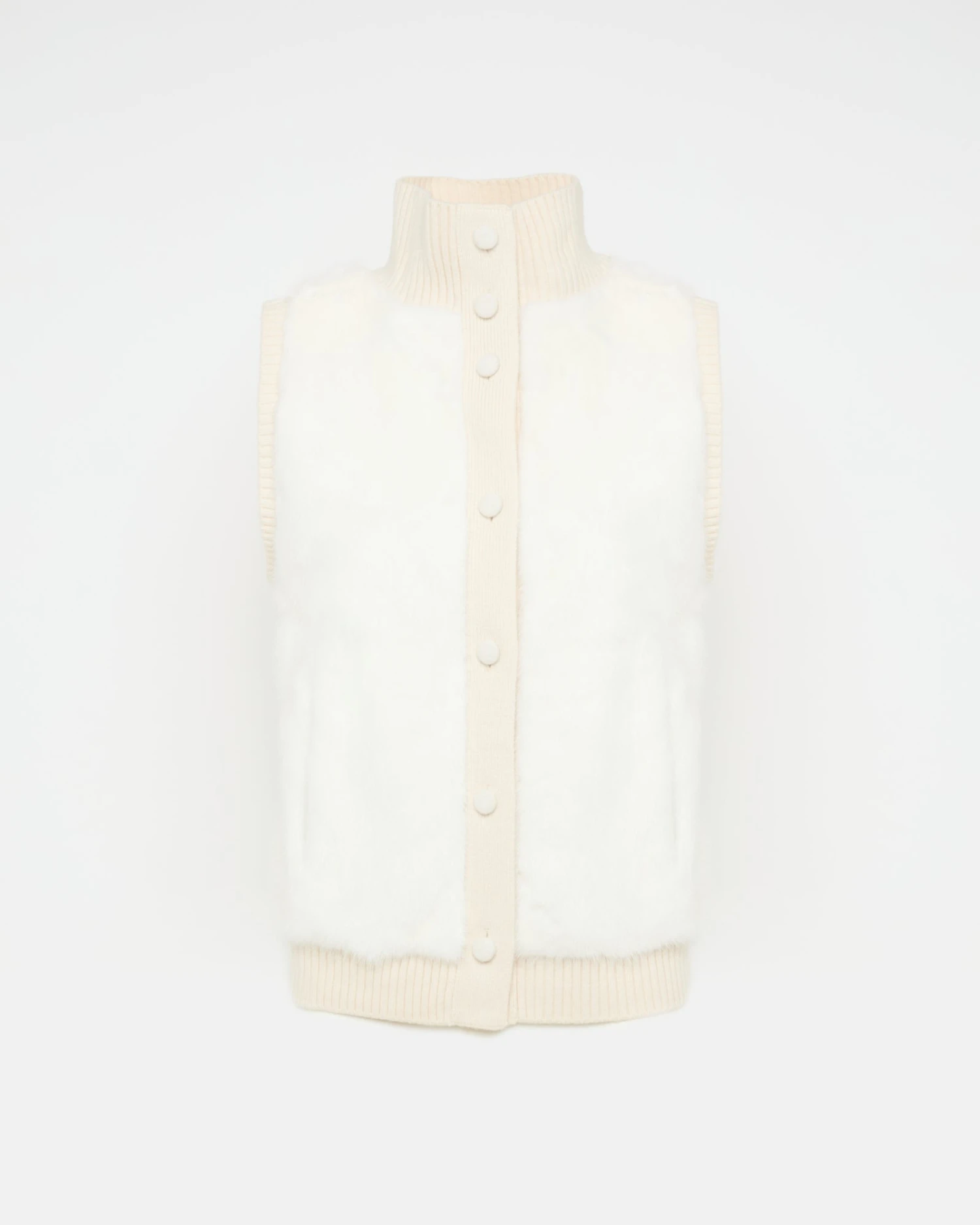 Gilet En Fourrure De Vison Et Maille Mérinos 6 Gilet En Fourrure De Vison Et Maille Mérinos – Image 4