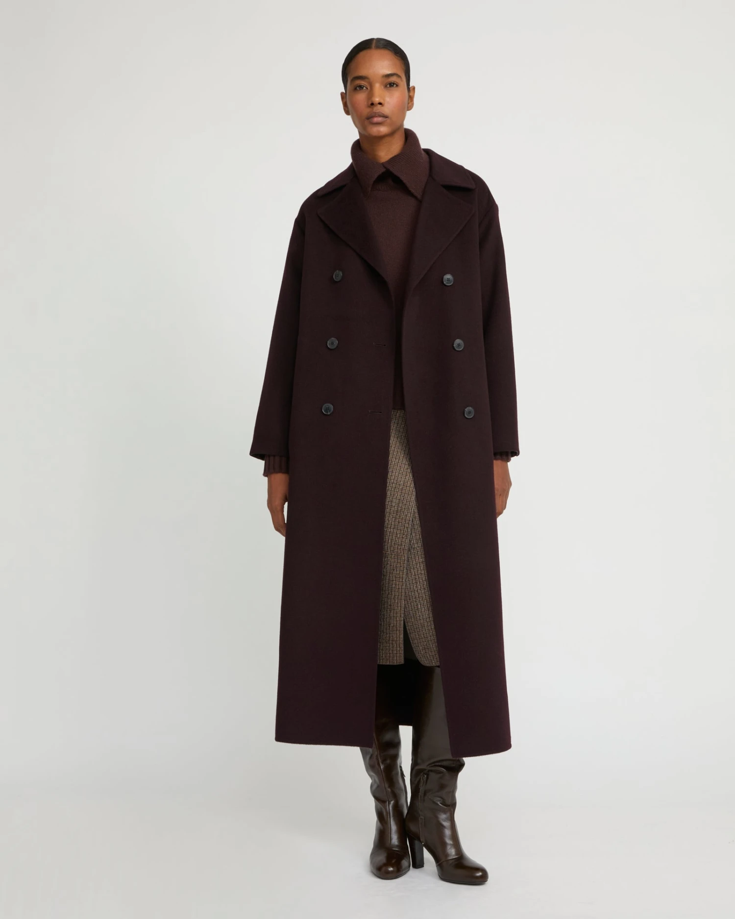 Trench Coat En Laine Mélangée Double Face 4 Trench Coat En Laine Mélangée Double Face – Image 2