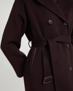 Trench Coat En Laine Mélangée Double Face 11 Trench Coat En Laine Mélangée Double Face -yves salomon boutique 25EYM02330CATLB3196 3