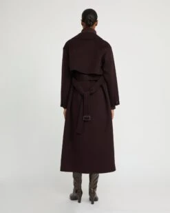 Trench Coat En Laine Mélangée Double Face 13 Trench Coat En Laine Mélangée Double Face -yves salomon boutique 25EYM02330CATLB3196 5